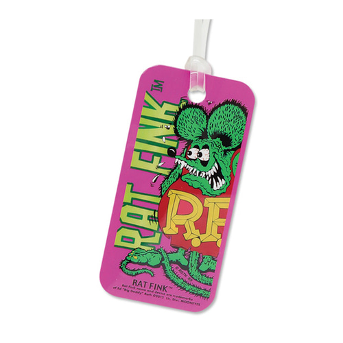 Rat Fink Luggage Tag Standing (Pink)