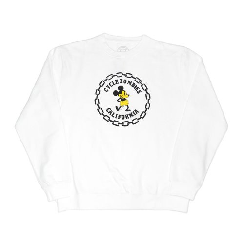 RAT CLUB Crew Neck Sweatshirt (White)