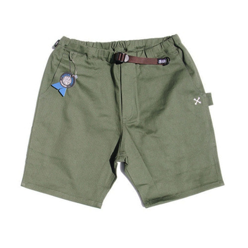 Stretch Easy Painter Shorts (Olive)