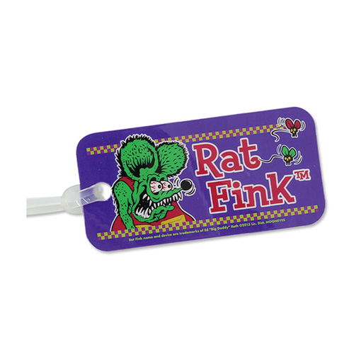 Rat Fink Luggage Tag Face (Purple)