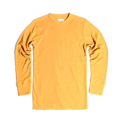 Waffle Thermal LS Shirts (Mustard)