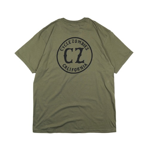 [CZ X SHOPSTAIRS] CALIFORNIA 2 Standard Pocket S/S T&#039;s (Olive)