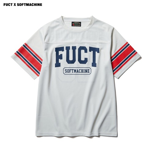 FUCTMACHINE-FT (WHT)_Football T-Shirts