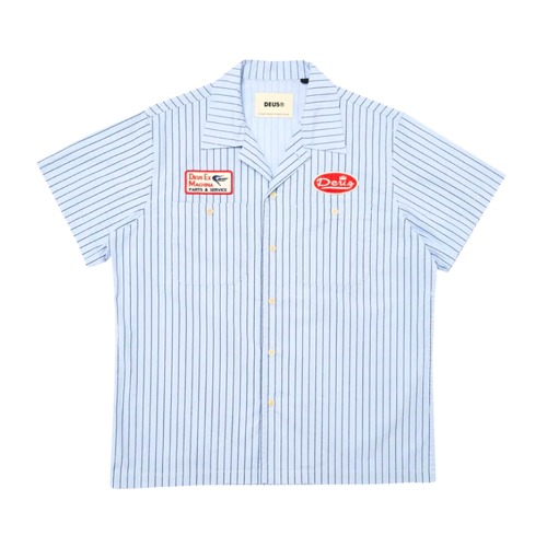 FOREMAN STRIPE SHIRT (BLUE STRIPE) *Relaxed Fit
