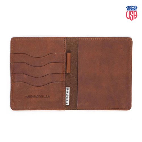 Leather Vagabond Wallet (Brown) 60%off
