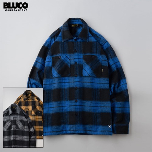 OMBRE CHECK FLANNEL SHIRTS (3Colors)